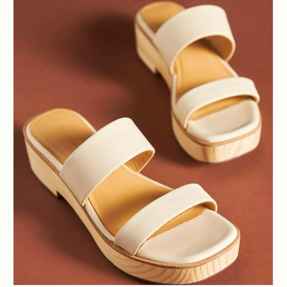 Anthropologie Nisolo All Day Clog Leather in Bone